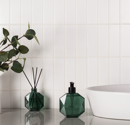 Керамическая мозаика, White Matt 47x147, Brick & Metro