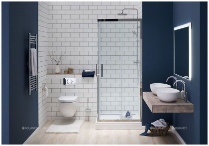 Душевой поддон Aquanet Stone Lite GB900S 90x90 (с ножками и панелью)