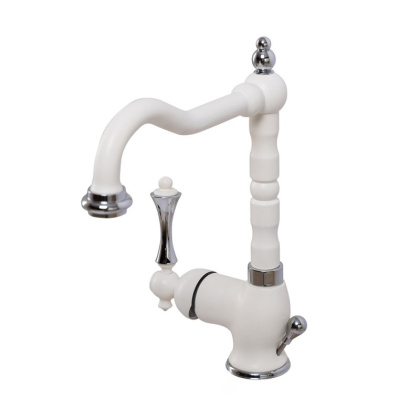 MARGOT-LSM2-03/24-N Смеситель для раковины однорычажный с донным клапаном, исполнение золото, ручка чёрная