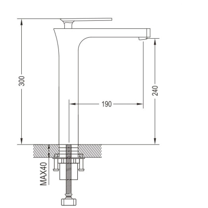 Смеситель для раковины латунь R2211F
