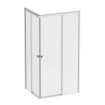 W94G-403-10080-MТ Душевое ограждение X-Joy Square Slide 100х80, мат Хром, прозрачное