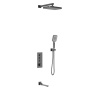 Душевой комплект VSFW-433T1GM встраиваемый, термостатический, 3 режима, вороненая сталь