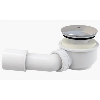 Сниженный сифон для душевого поддона, хром Сниженный сифон для душевого поддона, хром