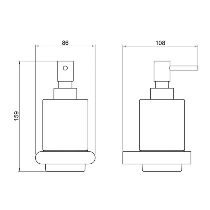Дозатор Timo Luiro 18438/03 черный Дозатор Timo Luiro 18438/03 черный