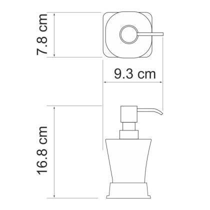 Amper K-5499NICKEL Дозатор для жидкого мыла Amper K-5499NICKEL Дозатор для жидкого мыла