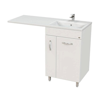 Тумба Onika Нави 60 напольная, под стиральную машину, белая (ум.Onika 120)