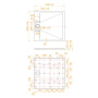 Душевой поддон квадратный RGW TUS-W Белый, 55370199-01