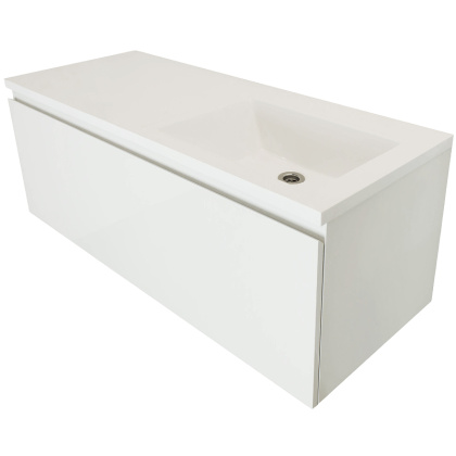 Комплект мебели Dallas Luxe 1400х482 правосторонний подвесной 1 ящик (ШхГхВ) 1392х476х430