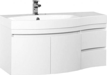 Тумба с раковиной Aquanet Опера 115 L белый (2 дверцы 2 ящика) Тумба с раковиной Aquanet Опера 115 L белый (2 дверцы 2 ящика)