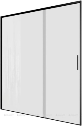 Душевая дверь Aquanet Pleasure Evo 160 AE65-N160-BT профиль черный, прозрачное стекло