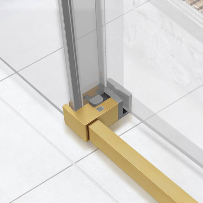 Душевой уголок Slim Soft VSR-1SS9013CLG, 1300*900, брашированное золото, стекло прозрачное