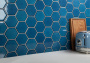 Керамическая мозаика, Hexagon big Deep Blue Glossy 95x110, Geometry Керамическая мозаика, Hexagon big Deep Blue Glossy 95x110, Geometry