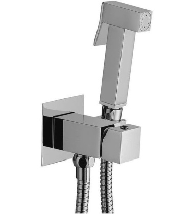 Смеситель с гигиеническим душем Paffoni Tweet Square ZDUP112CR (с внутренней частью)