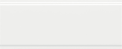Бордюр Флориан белый матовый обрезной 30x12x1,3 Бордюр Флориан белый матовый обрезной 30x12x1,3