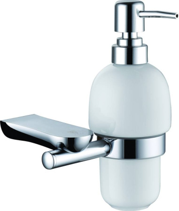 Дозатор  жидкого мыла RUSH Luson, 19х13х10 см, хром, LU16810