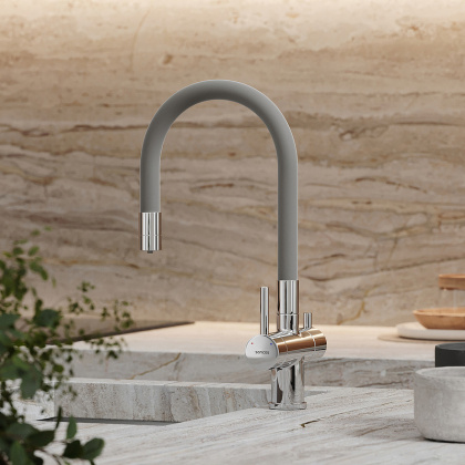 Смеситель для кухни SANCOS Lucia с возможностью подключения фильтра для воды, цвет хром, арт. SC4004CH