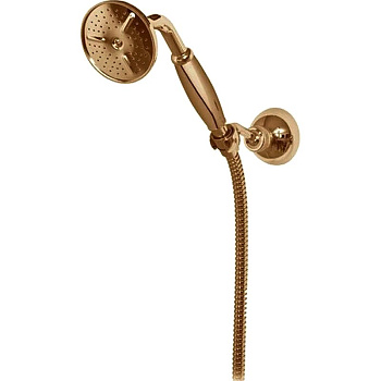CZR-KD-02-M Ручной душ со шлангом 150см и держателем, исполнение бронза, ручка бронза, D-75 mm