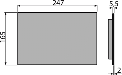 Защитная панель для скрытых систем инсталляции, alunox-мат
