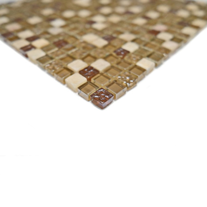 Мозаика стеклянная с камнем Glass Stone-1 (чип 8*15*15) 300*300(11шт-0.99м2), м2