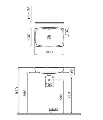 Metropole раков.чаша 60см, перелив Metropole раков.чаша 60см, перелив