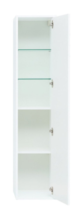 Шкаф-пенал для ванной Aquanet Lino 35 белый матовый