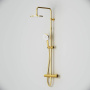 F0785A499  X-Joy, душ.система:  см-ль д/душа с ТМС, душ.штанга,верхний душ 220мм, ручн душ, золото