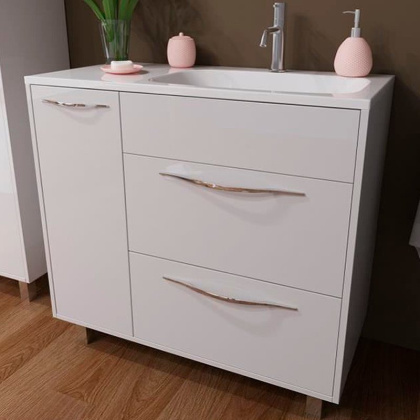 Комплект мебели Barcelona 900х450 правосторонний напольный 2 ящика 1 дверь (ШхГхВ) 898х446х860