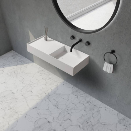 Раковина подвесная ABBER Stein AS2648 белая матовая Раковина подвесная ABBER Stein AS2648 белая матовая