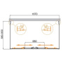 MOLVENO-AH-22-170/90-C-Cr-IV Душевой уголок MOLVENO-AH-22-170/90-C-Cr-IV Душевой уголок