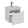 Тумба Lemark BUNO MINI 45см под 1 раковину, подвесная,1 ящик, цвет корпуса, фасада: Белый глянец Тумба Lemark BUNO MINI 45см под 1 раковину, подвесная,1 ящик, цвет корпуса, фасада: Белый глянец
