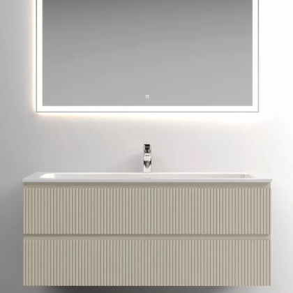 Тумба подвесная SANCOS Snob T 1195х445х500, c двумя ящиками оснащенными доводчиками, Beige Soft, арт.SNT120CE Тумба подвесная SANCOS Snob T 1195х445х500, c двумя ящиками оснащенными доводчиками, Beige Soft, арт.SNT120CE