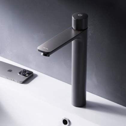 F85A92522 X-Joy TouchReel Смеситель д/умывальника, высокий, чёрный, шт.