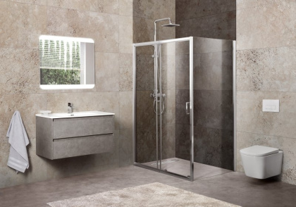 Душевой уголок BelBagno UNIQUE-AH-1-100/115-90-C-Cr Душевой уголок BelBagno UNIQUE-AH-1-100/115-90-C-Cr