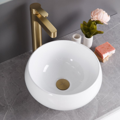 Раковина накладная керамическая круглая BB1114 Раковина накладная керамическая круглая BB1114