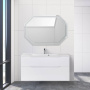 Тумба с раковиной подвесная BelBagno MARINO-H60 120 Rovere Moro, раковина белая