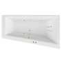 Ванна EXCELLENT Sfera Slim 170x100 (правая) "LINE" (золото) Ванна EXCELLENT Sfera Slim 170x100 (правая) "LINE" (золото)