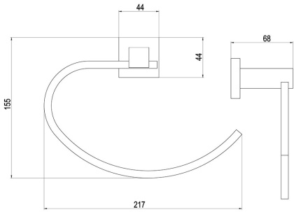 Полотенцедержатель Timo Selene 10050/00