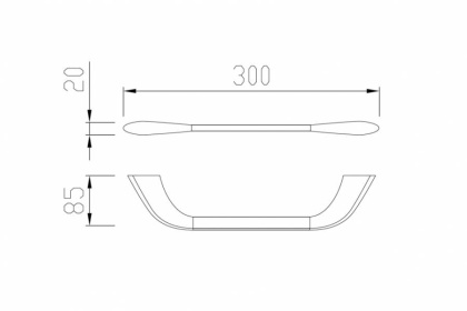 Полотенцедержатель ABBER Nord AA1551 хром