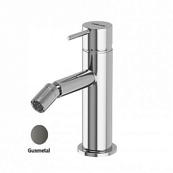 LEAF-BSM-L-GM Смеситель для биде однорычажный, с донным клапаном, исполнение Gunmetal PVD
