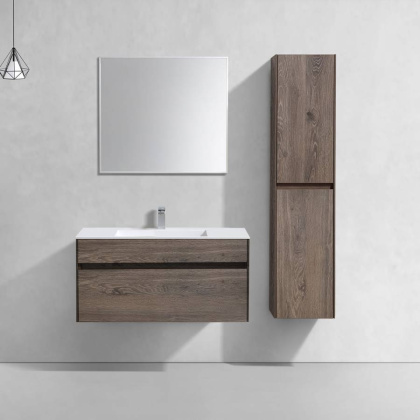 База под раковину Chiara 1000 подвесная, 1 выкатной ящик soft-close, R.Oak База под раковину Chiara 1000 подвесная, 1 выкатной ящик soft-close, R.Oak