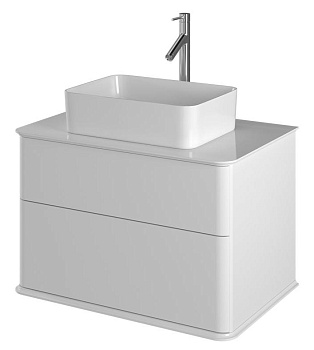 Тумба под раковину Creto Stella 80 см белый глянец, 16-CRE50/80