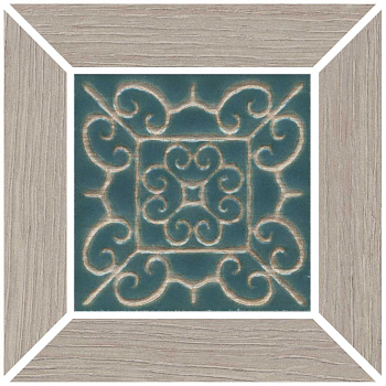 Вставка Тровазо наборный серый матовый 13x13x0,9