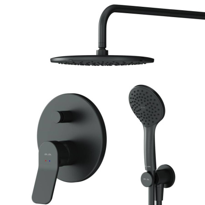 Набор: Смеситель Для ванны и душа, верхний душ с держателем, душевой набор и шланговое присоединение FB85A1RH02 X-Joy