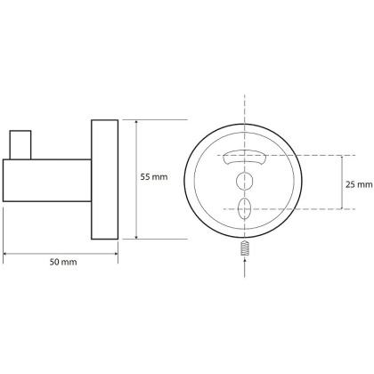 Крючок Bemeta Sablo 160106020 Золото матовое