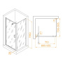 Душевой уголок  90* 80*195 RGW SV-145B (SV-05B + Z-050-2B) Прямоуг./Чёрный/Прозрачное/8 мм (Easy) Душевой уголок  90* 80*195 RGW SV-145B (SV-05B + Z-050-2B) Прямоуг./Чёрный/Прозрачное/8 мм (Easy)
