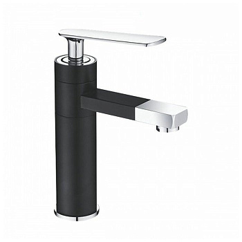 Смеситель для раковины латунь, черный S6601H