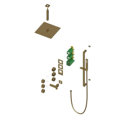 Душевая система Timo Selene SX-2239/17SM скрытого монтажа, термостат, золото матовое Душевая система Timo Selene SX-2239/17SM скрытого монтажа, термостат, золото матовое