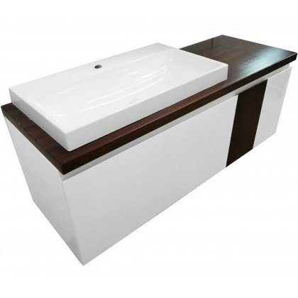 Комплект мебели подвесной Malibu 1400х500 левосторонний 2 ящика со вставкой массив (ШхГхВ) 1392х476х477 Комплект мебели подвесной Malibu 1400х500 левосторонний 2 ящика со вставкой массив (ШхГхВ) 1392х476х477