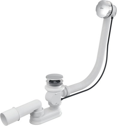 Сифон для ванны автомат, металл Сифон для ванны автомат, металл