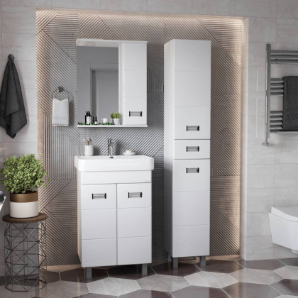 Пенал Onika Балтика 32 напольный, белый, универсальный Пенал Onika Балтика 32 напольный, белый, универсальный